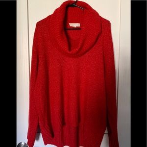Michael Kors Red Cowl Neck Sweater XL